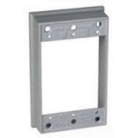 MULBERRY Electrical Box Extension, Box Extension Accessory, 1 Gangs, Aluminum, Universal 30229